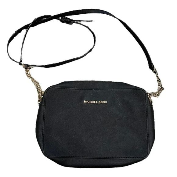 Michael Kors Black Jet Set Crossbody Bag - Picture 1 of 4